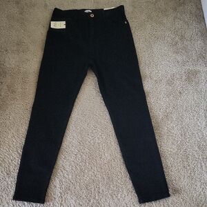 River Island High Rise Skinny Jeans - Black